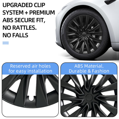 18 Inch Turbine Black Wheel Cover Hubcap for Tesla Model 3 Highland