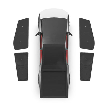 Privacy & Thermal Insulation Window Camping Sunshade Curtains for Cybertruck Front & Rear Door Windows