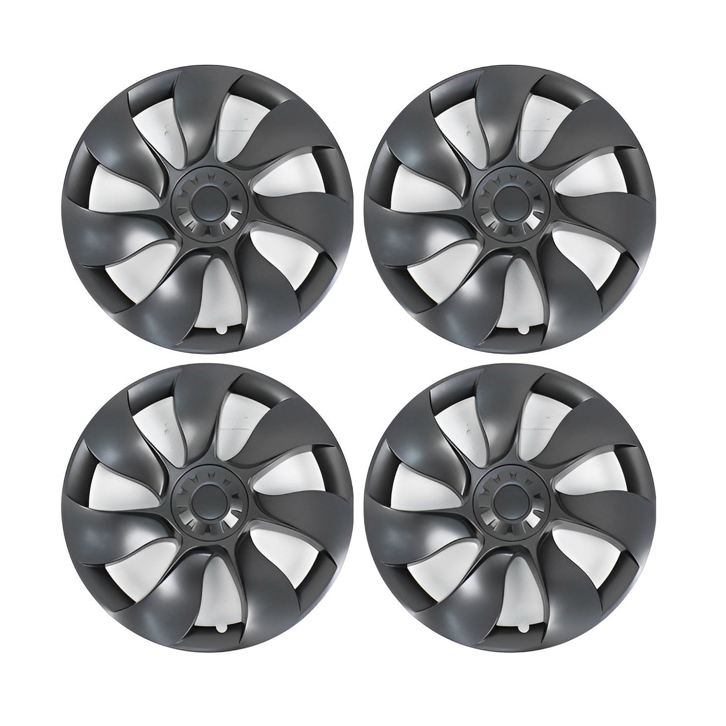 Model Y Uberturbine Style Wheel Hub Caps - Performance Wheel HubCaps (4 Pcs) Model Y 19" (4 Pcs) Matte Grey