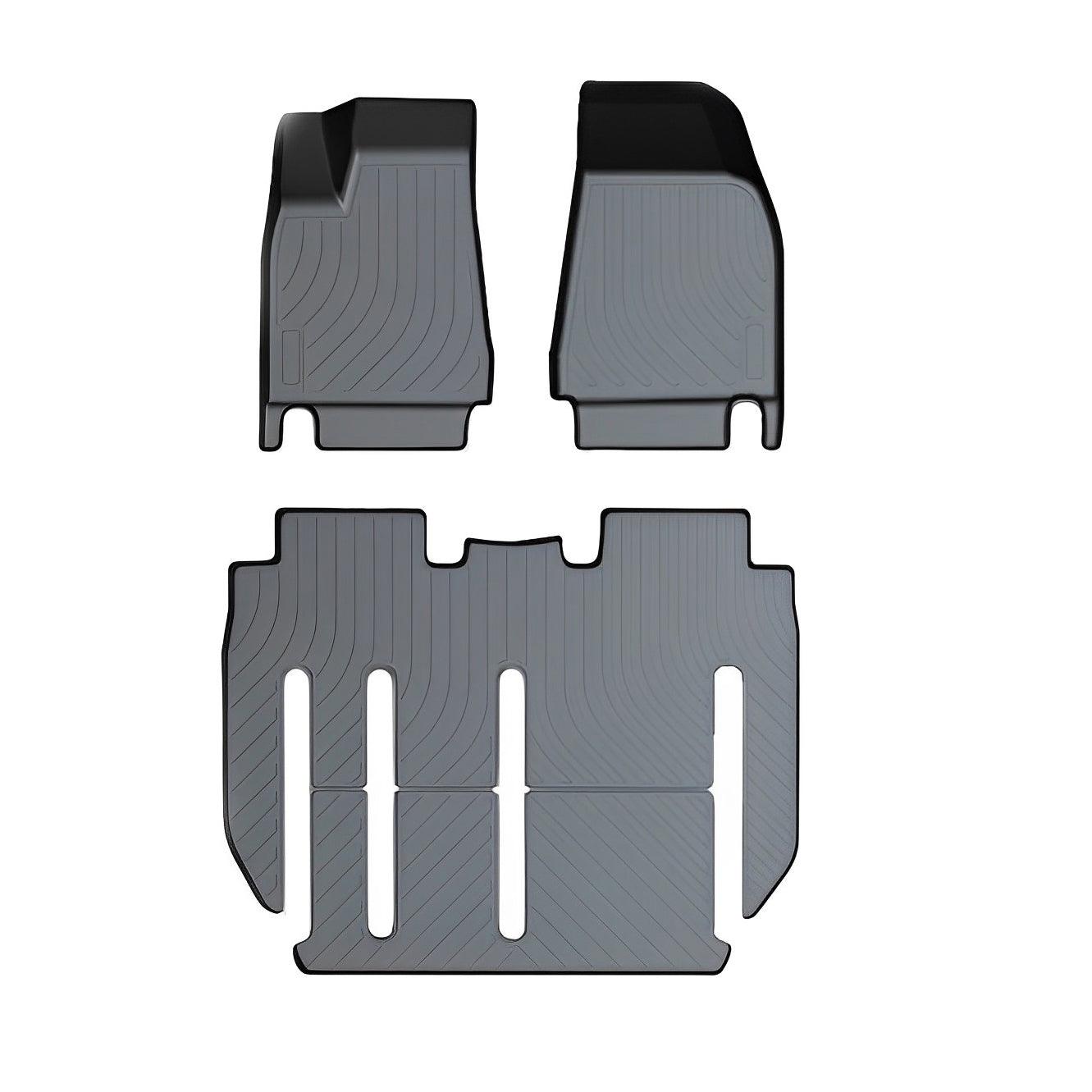 Model X Floor Mats Trunk Mat Cargo Liner for All Weather for Tesla(2015-2020) Model X (2015-2020) 7 Seats (Only for 2017-2020) Floor Mat (3-4 PCS)