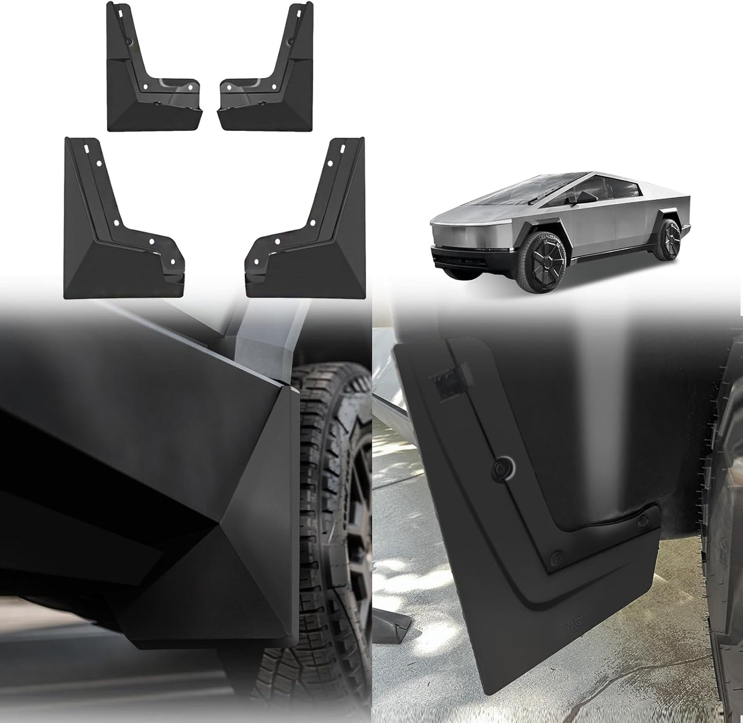 OEM Style ABS Mud Flaps Splash Guards For Tesla Cybertruck