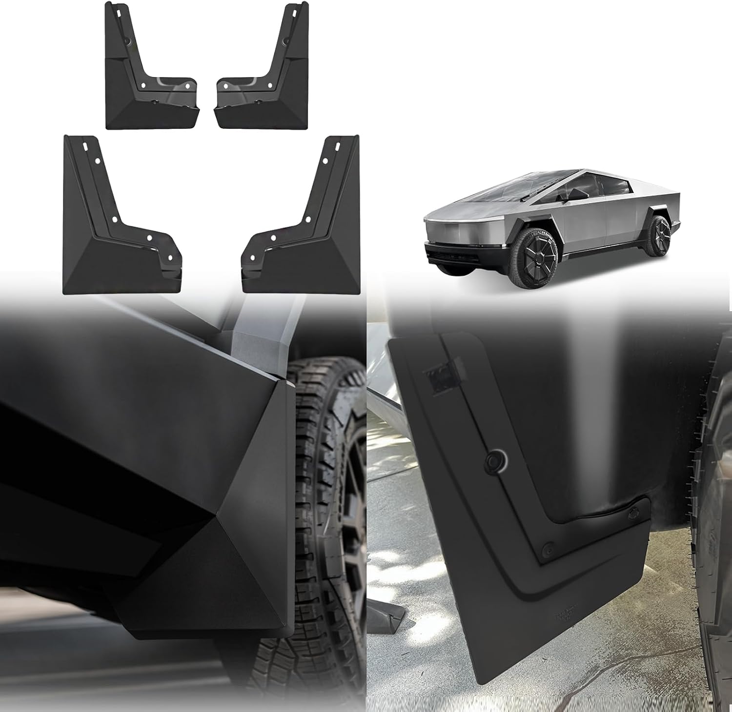 OEM Style ABS Mud Flaps Splash Guards For Tesla Cybertruck