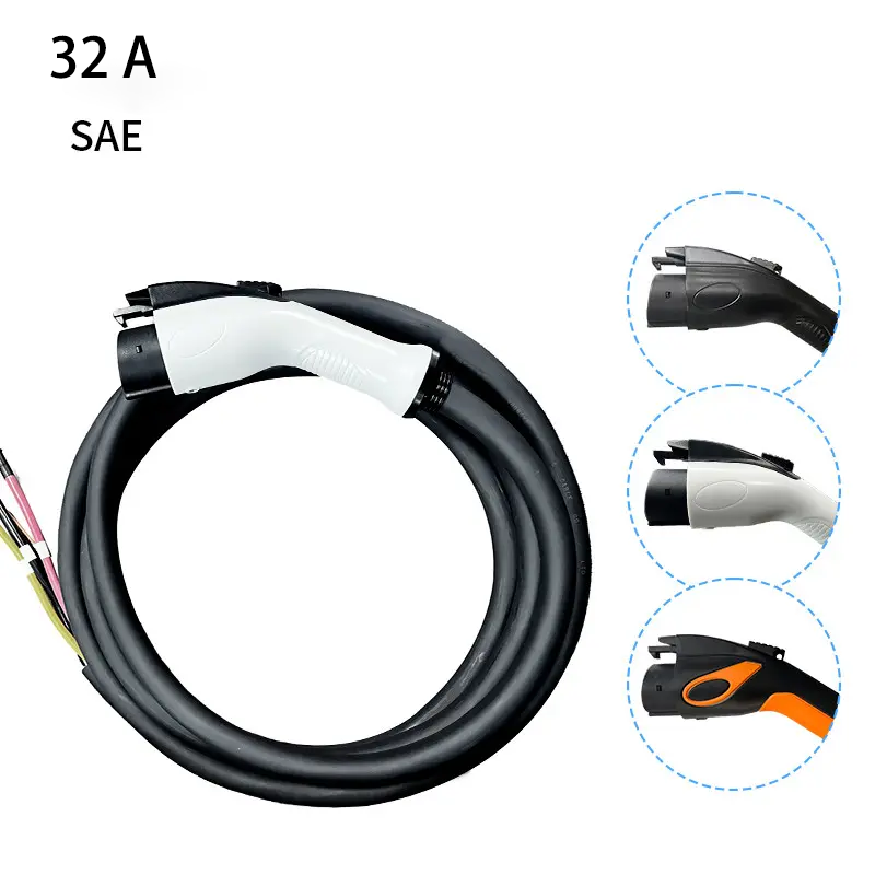 J1772 Extension Cable - Compatible with All J1772 EV Chargers 32A 5m