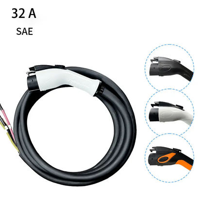 J1772 Extension Cable - Compatible with All J1772 EV Chargers 32A 5m