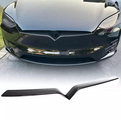 Carbon Fiber Front Grille Insert Trim for Tesla Model X Mattle