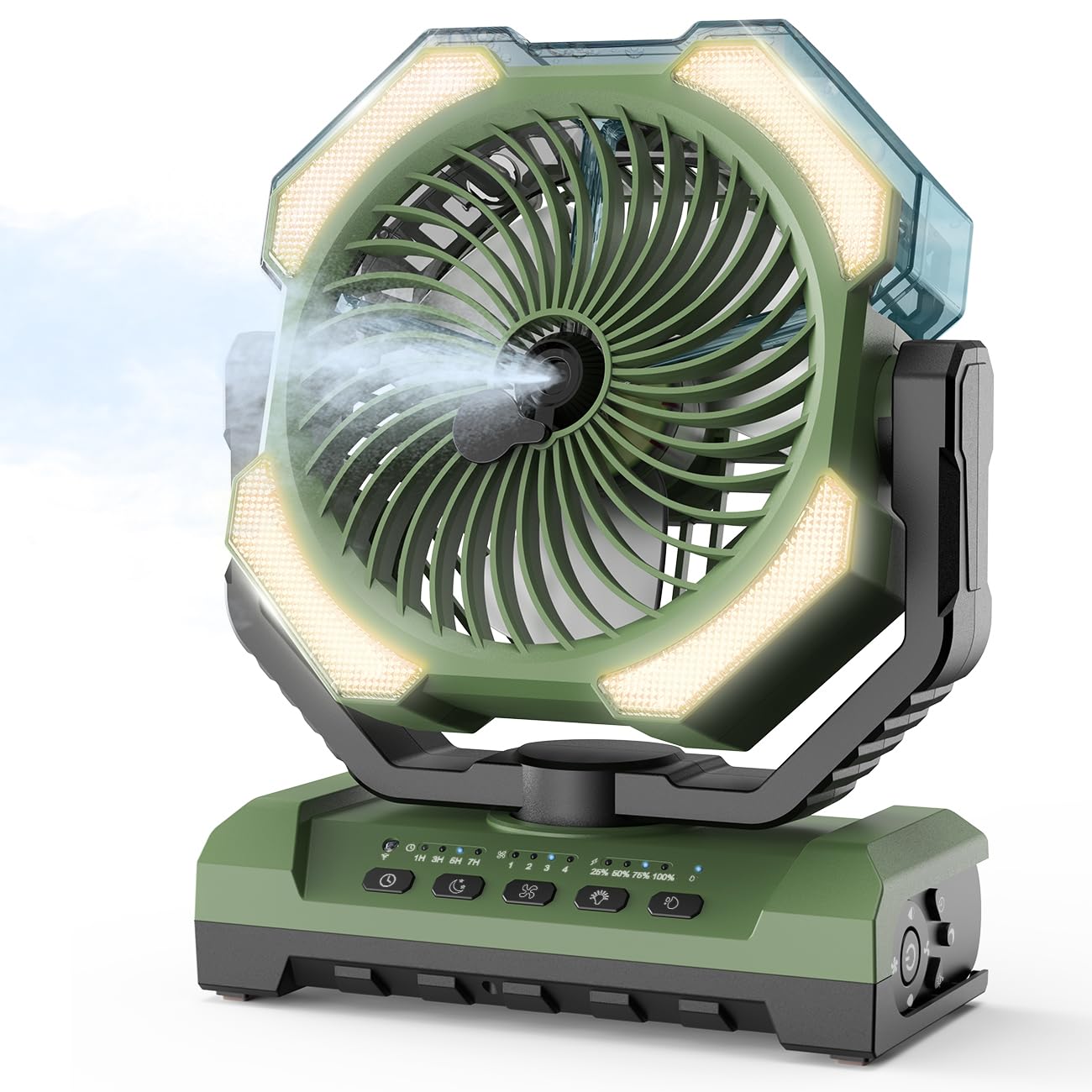 24000mAh Portable Rechargeable Battery Powered Fans for EV All Cars