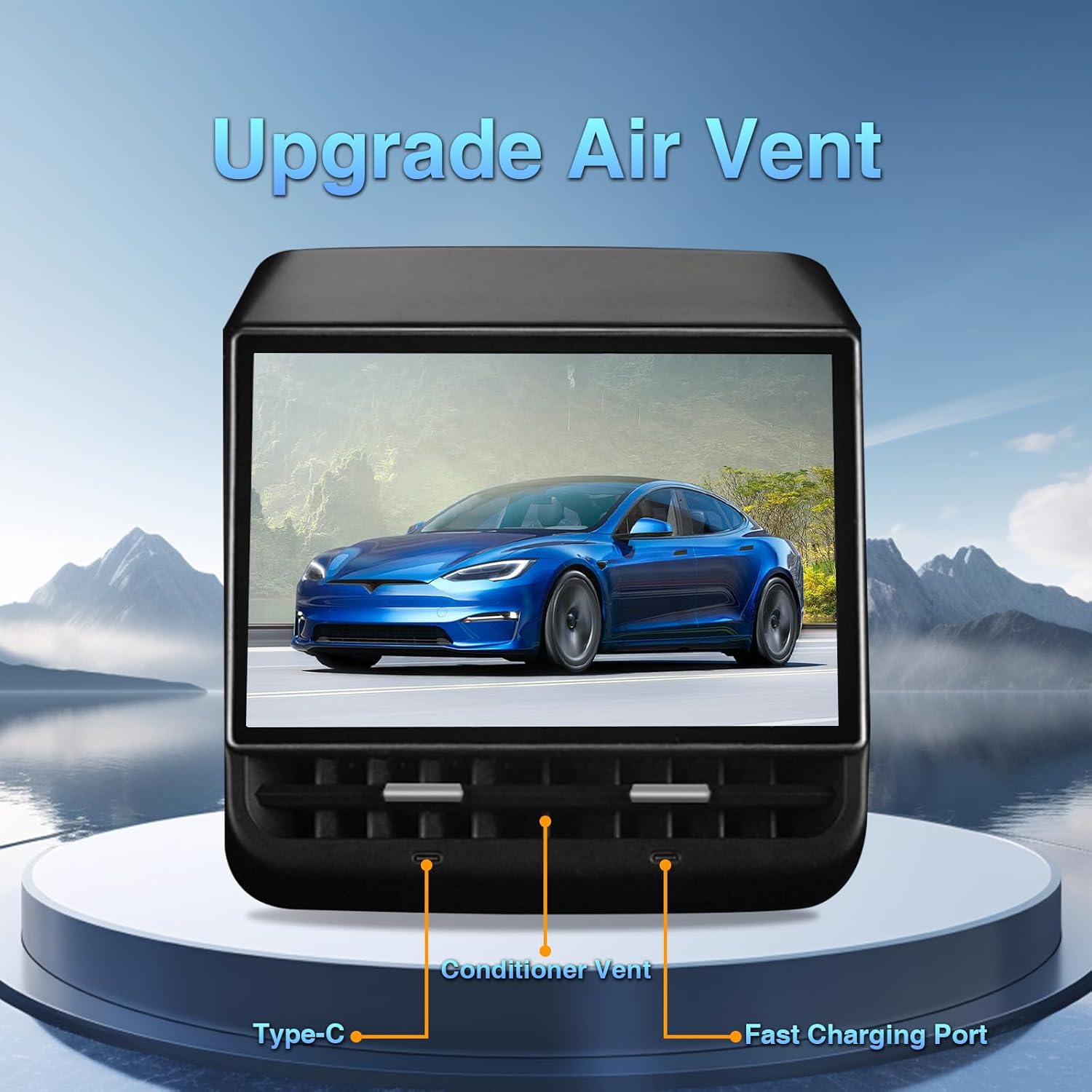 8.66" Rear Display Screen for Tesla Model 3/Y - Android 13 4+64G