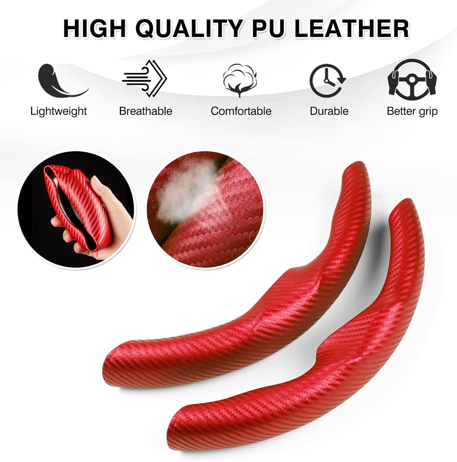 Carbon Fiber Steering Wheel Cover for Tesla Model 3/ Y