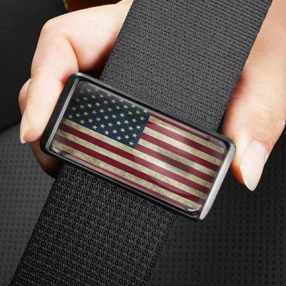 2PCS American Flag Car Seatbelt Adjuster For Tesla EV Cars Classic American Flag