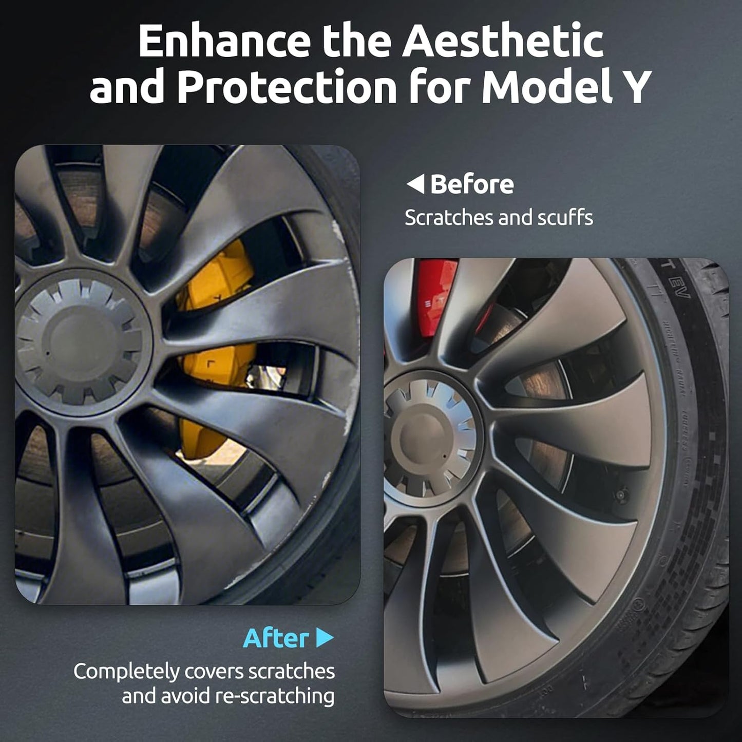 Black Wheel Rim Protector Edge Rim Guard for Tesla Model 3 Highland