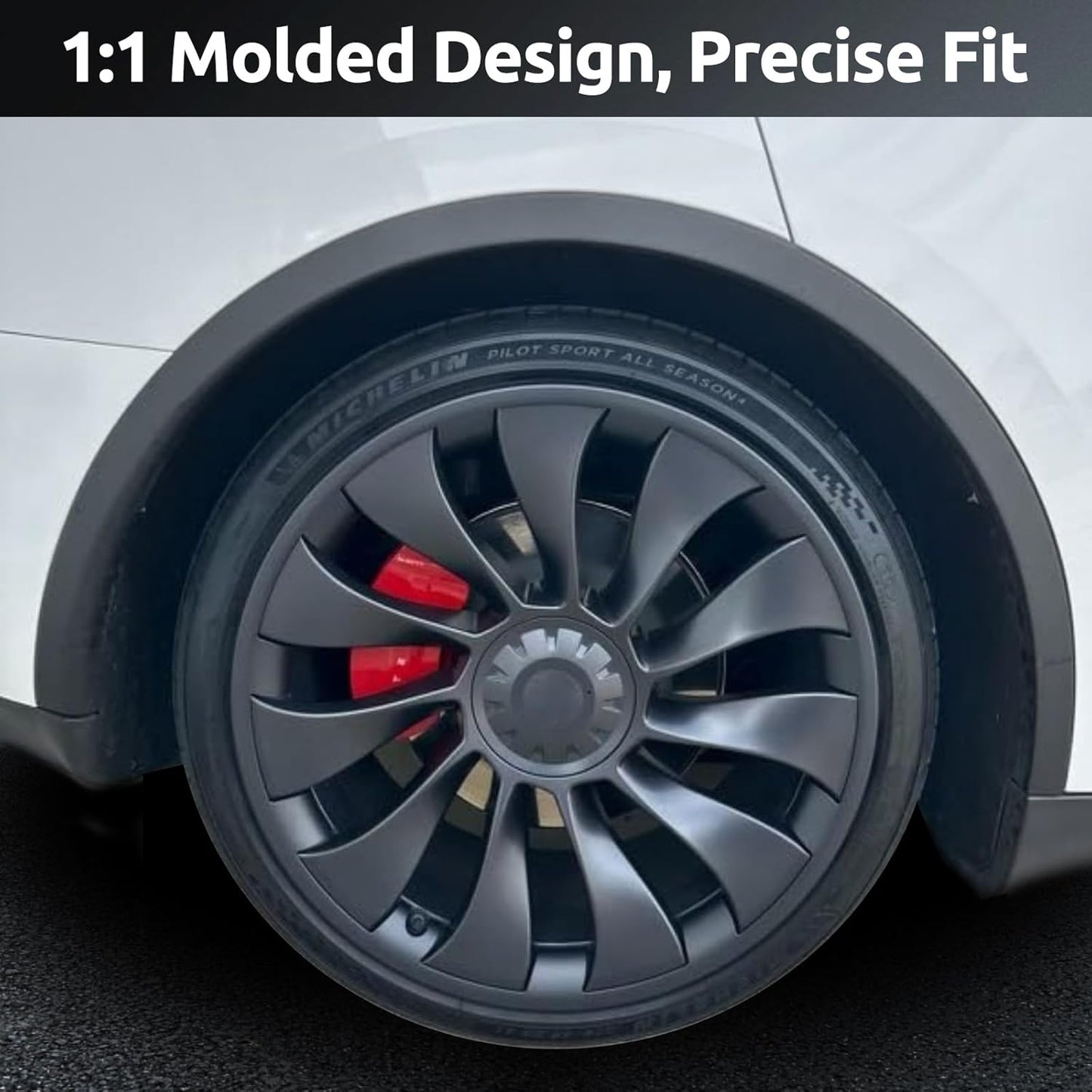 Black Wheel Rim Protector Edge Rim Guard for Tesla Model 3 Highland