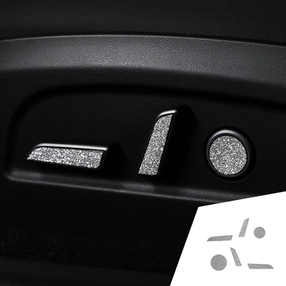Rhinestones Bling Seat Adjustment Buttons Trim For Tesla Model 3/Y (6pcs)