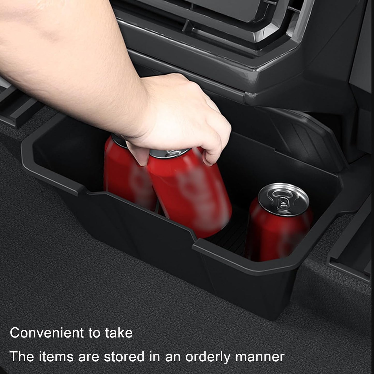 Cybertruck Anti-Slip Lid Cover Rear Center Console Organizer Trash Can