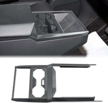 Central Control Frame Cover Trim for Tesla Cybertruck (Gloss Carbon Fiber Style)