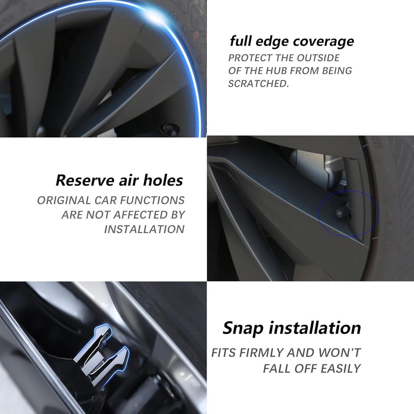 19 inch Hubcaps Wheel Cover Center Caps For Rims for Model Y Juniper