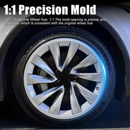 4PCS 20" ABS Rim Protectors for Tesla Model Y Juniper Curb Rash Guard