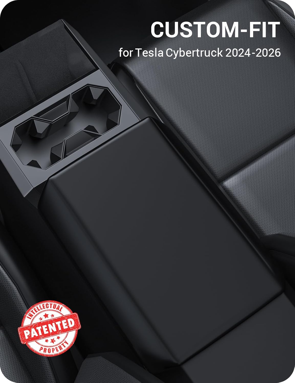 Center Console Armrest Cover for Tesla Model 3/Y/S/X/Cybertruck