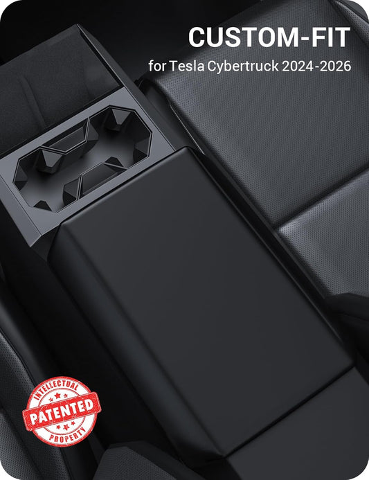 Center Console Armrest Cover for Tesla Model 3/Y/S/X/Cybertruck
