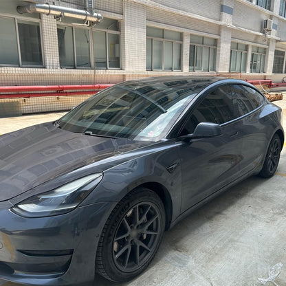 Customized Suspended Roof Film for Tesla Model 3 2017-2025 Invisible Car Body Suit Original Vehicle Black PVC Protective Film