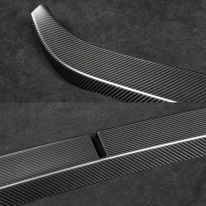JSWAN Carbon Fiber Front Trunk Threshold Strip Fit for Tesla Cybertruck (2024 2025 2026) Cyber Truck Front Trunk Gate Protector Sill Guard Cover Accessories (Matte Black)