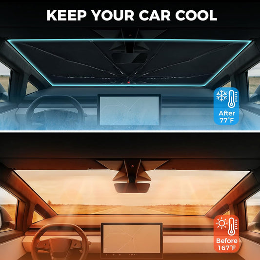 Windshield Sun Umbrella for Tesla Cybertruck