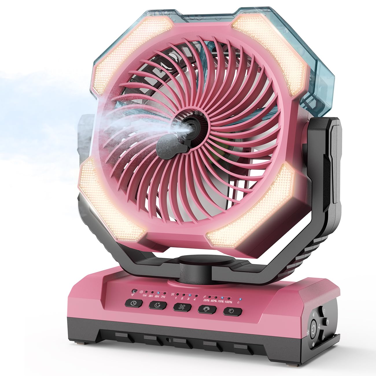 24000mAh Portable Rechargeable Battery Powered Fans for EV All Cars