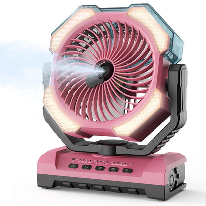 24000mAh Portable Rechargeable Battery Powered Fans for EV All Cars
