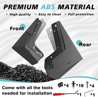 OEM Style ABS Mud Flaps Splash Guards For Tesla Cybertruck