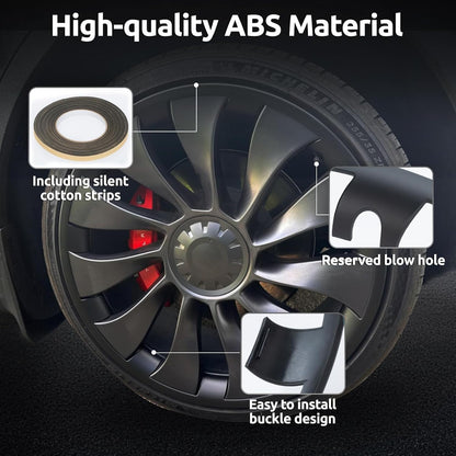 Black Wheel Rim Protector Edge Rim Guard for Tesla Model 3 Highland