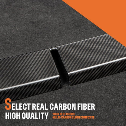 JSWAN Carbon Fiber Front Trunk Threshold Strip Fit for Tesla Cybertruck (2024 2025 2026) Cyber Truck Front Trunk Gate Protector Sill Guard Cover Accessories (Matte Black)