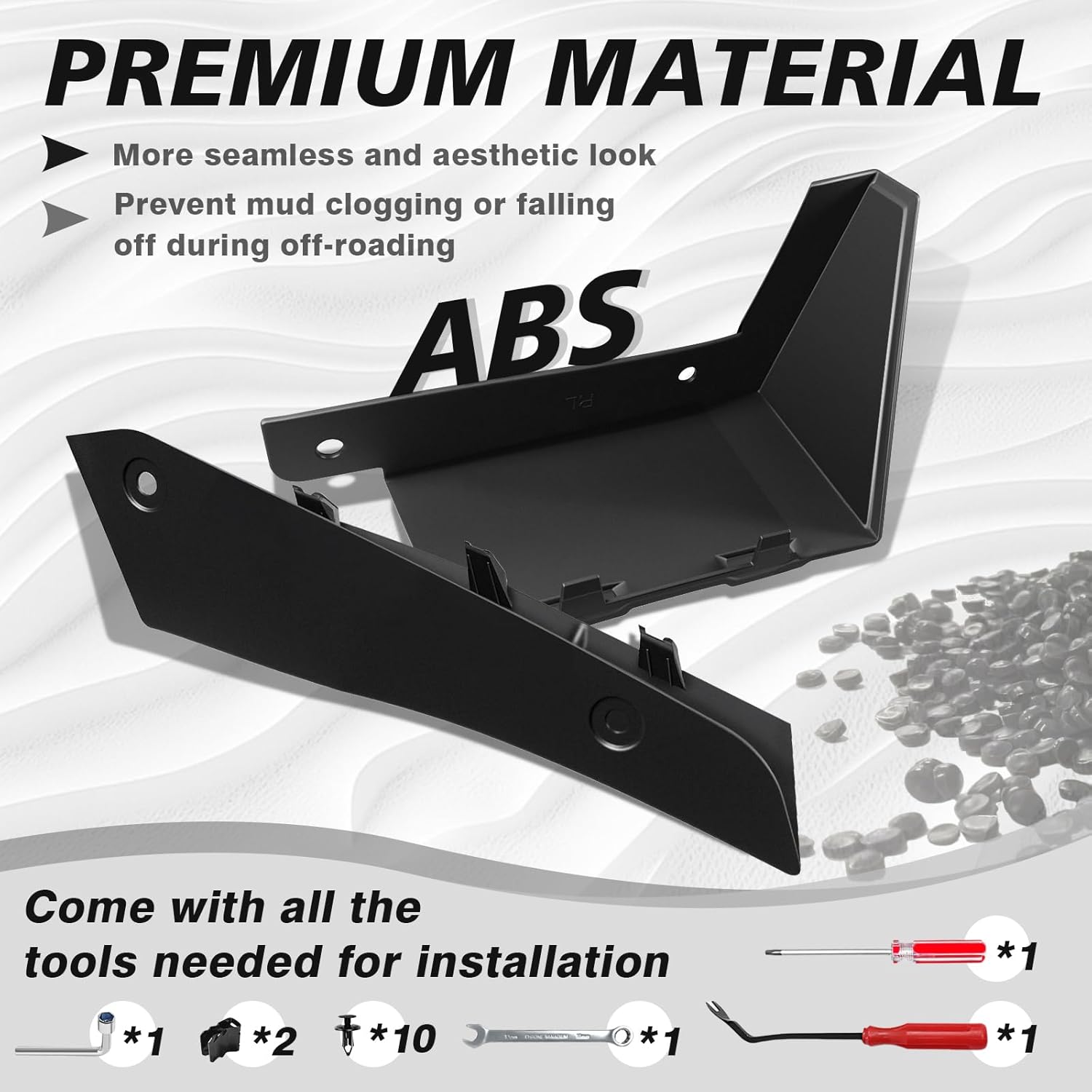 Cybertruck Wheel Fairing Delete Covers Off-Road Protection Mud Flaps