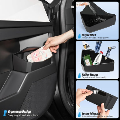 Silicone Side Storage Box for Cybertruck Door