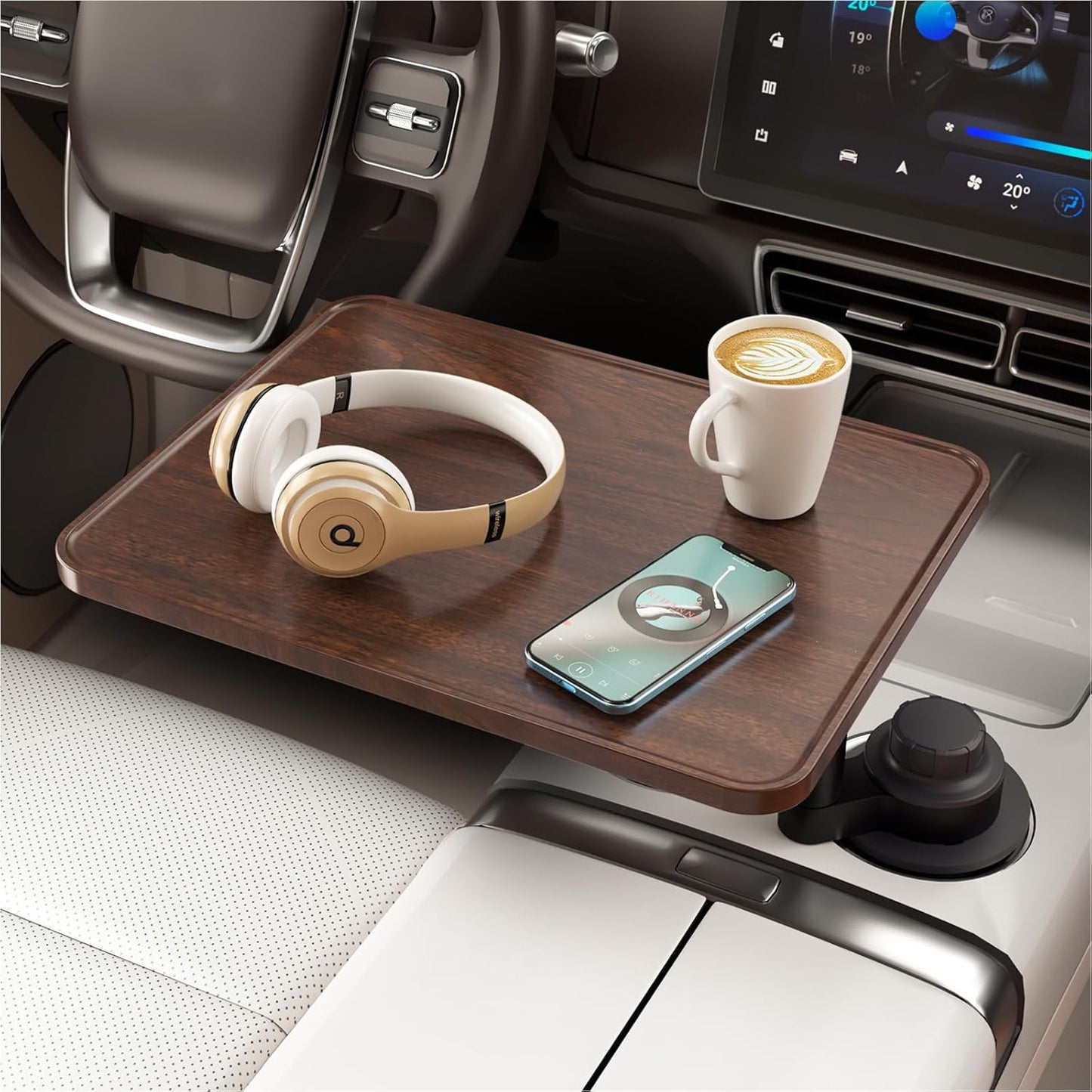 Quick Release Car Laptop Desk Tray Mobile Office For Tesla and EVs
