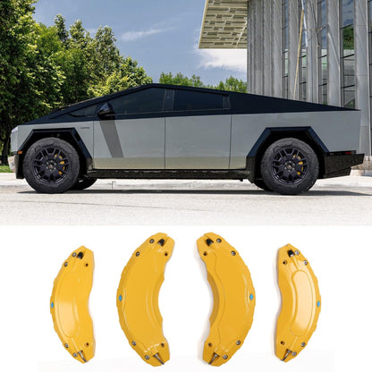 Aluminum Alloy Caliper Covers Compatible with Tesla Cybertruck Yellow