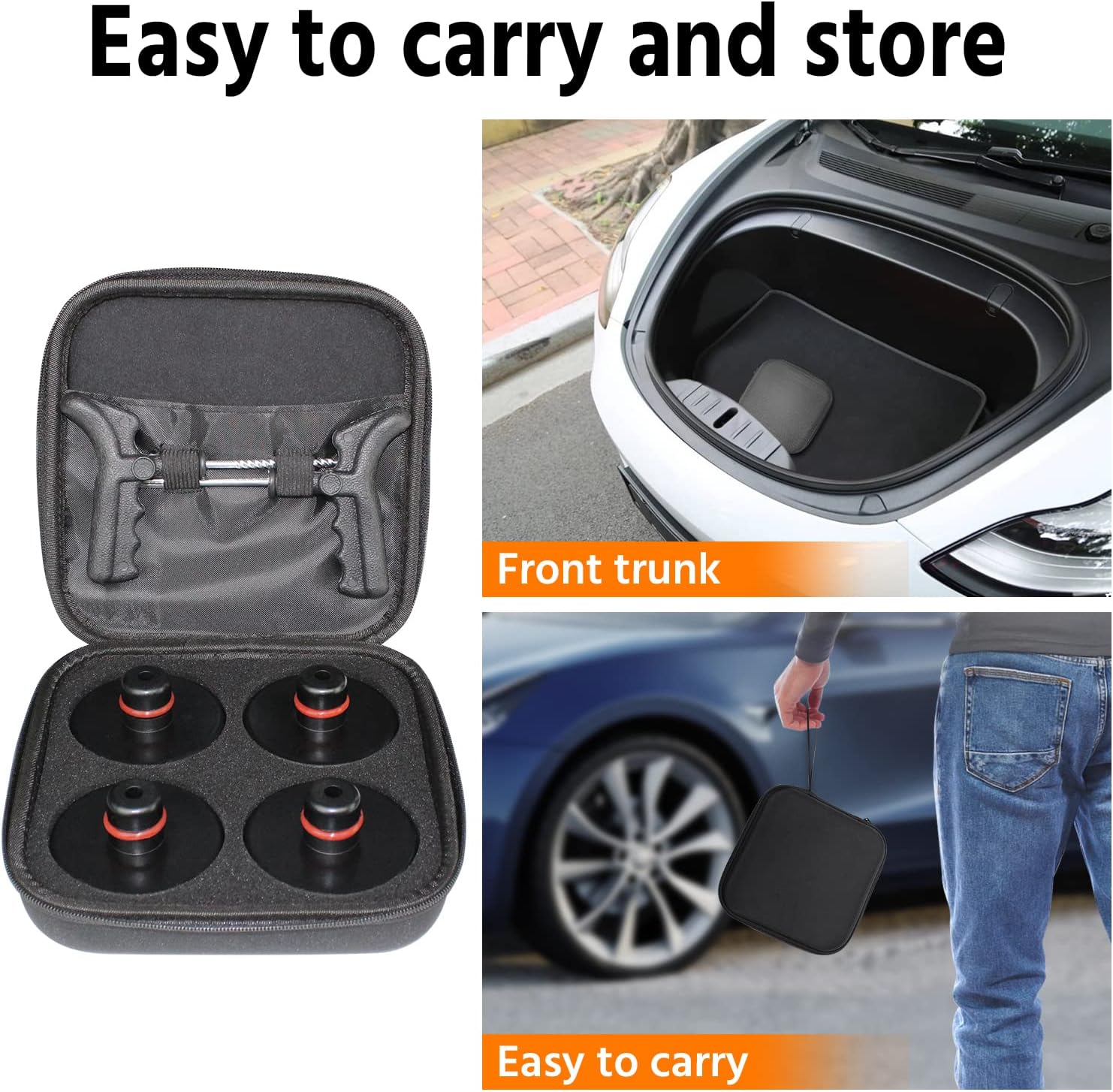 Portable Tire Repair Tool Kit Jack Pads for Tesla Model 3/Y/S/X