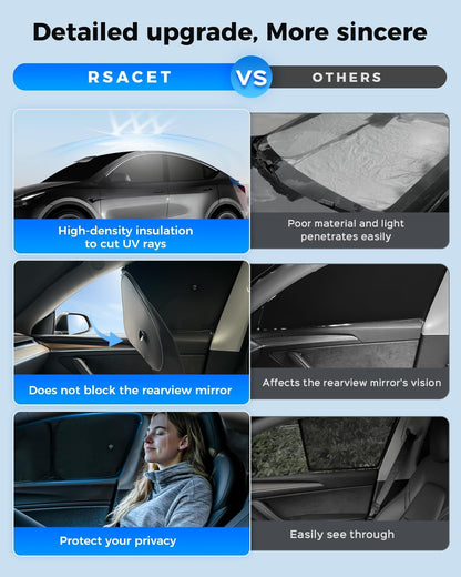 10PCS Windshield Sun Shades for Tesla Model X/S