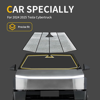 Foldable Front Windshield Sunshade For Tesla Cybertruck