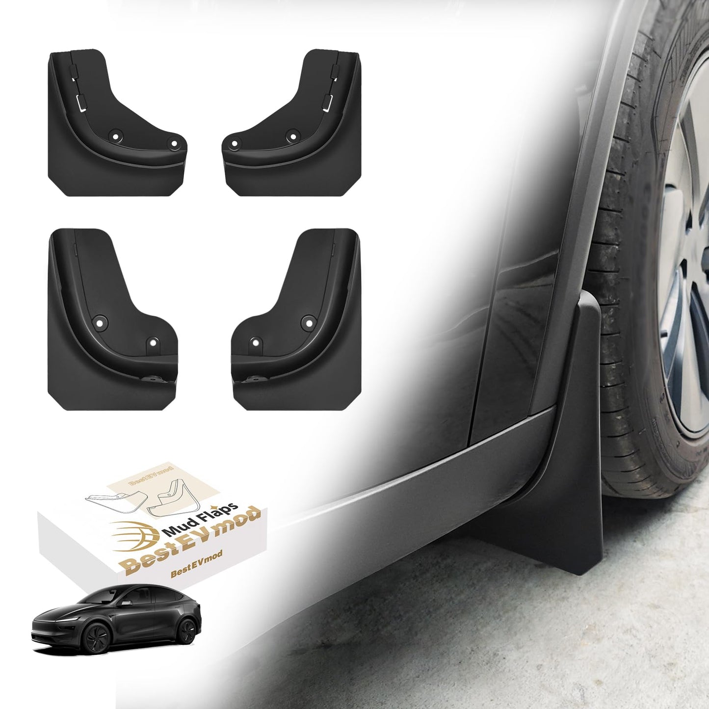 OEM Style ABS Mud Flaps Splash Guards For Tesla Cybertruck