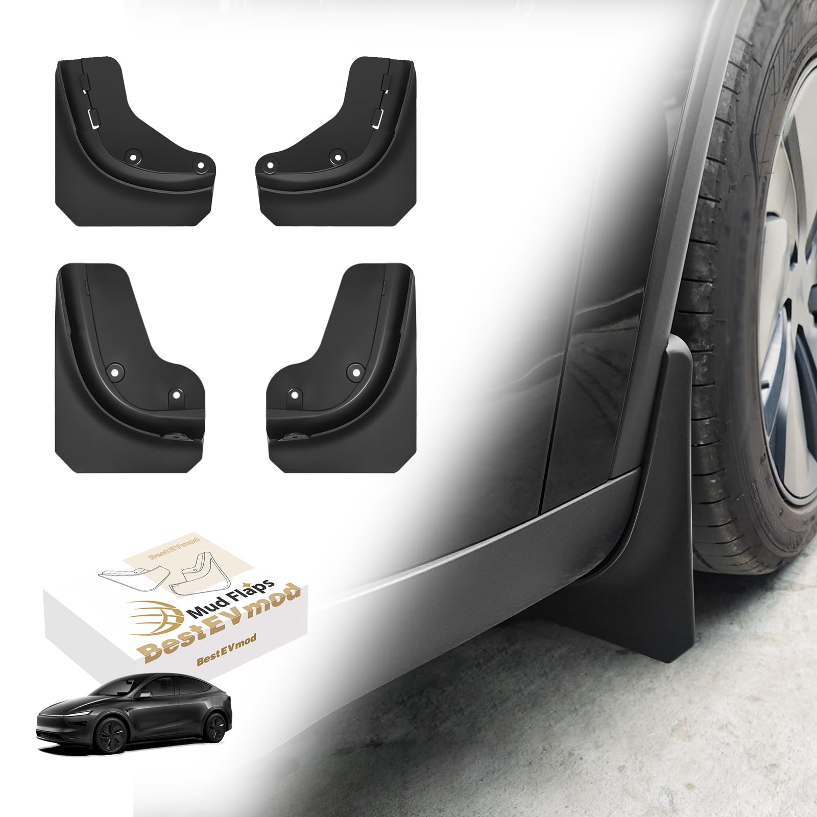 OEM Style ABS Mud Flaps Splash Guards For Tesla Cybertruck