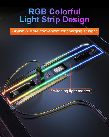 USB Hub Organizer with Ambient Light for Model 3 Highland Y Juniper