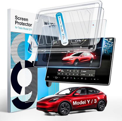 Tempered Glass Screen Protector Protector For Tesla Model Y/3/X/S/Cybertruck Model Y(2020~2025) Model 3 (2017~2023)