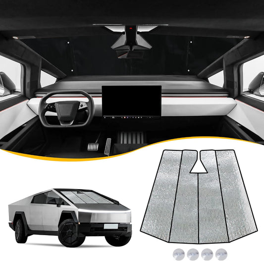 Foldable Front Windshield Sunshade For Tesla Cybertruck