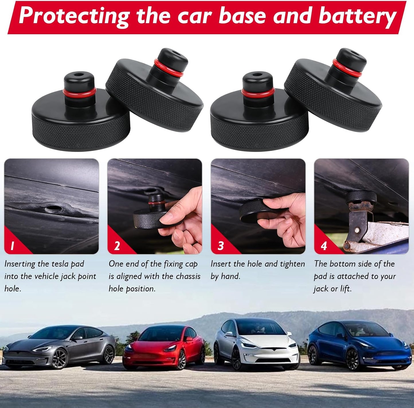 Portable Tire Repair Tool Kit Jack Pads for Tesla Model 3/Y/S/X