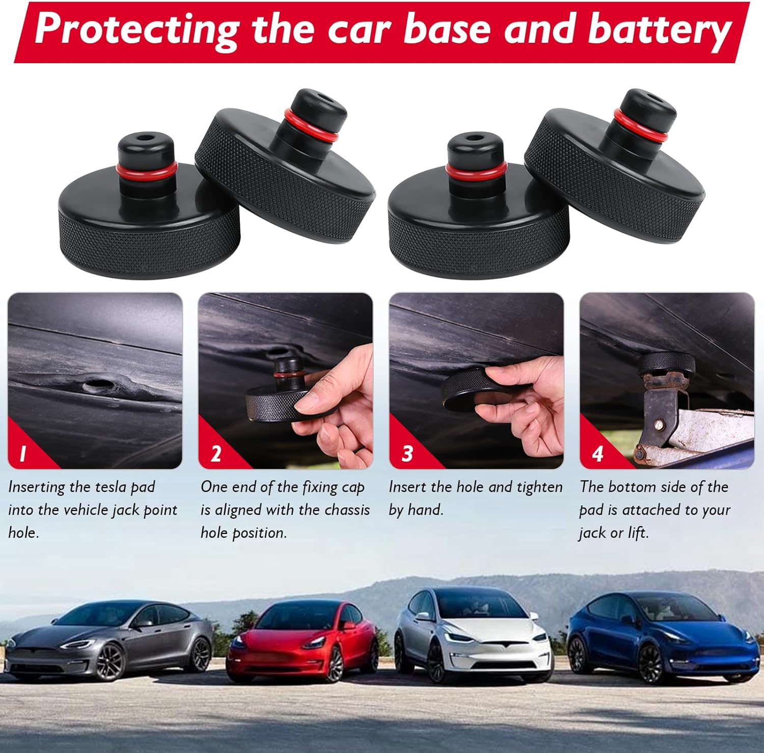 Portable Tire Repair Tool Kit Jack Pads for Tesla Model 3/Y/S/X