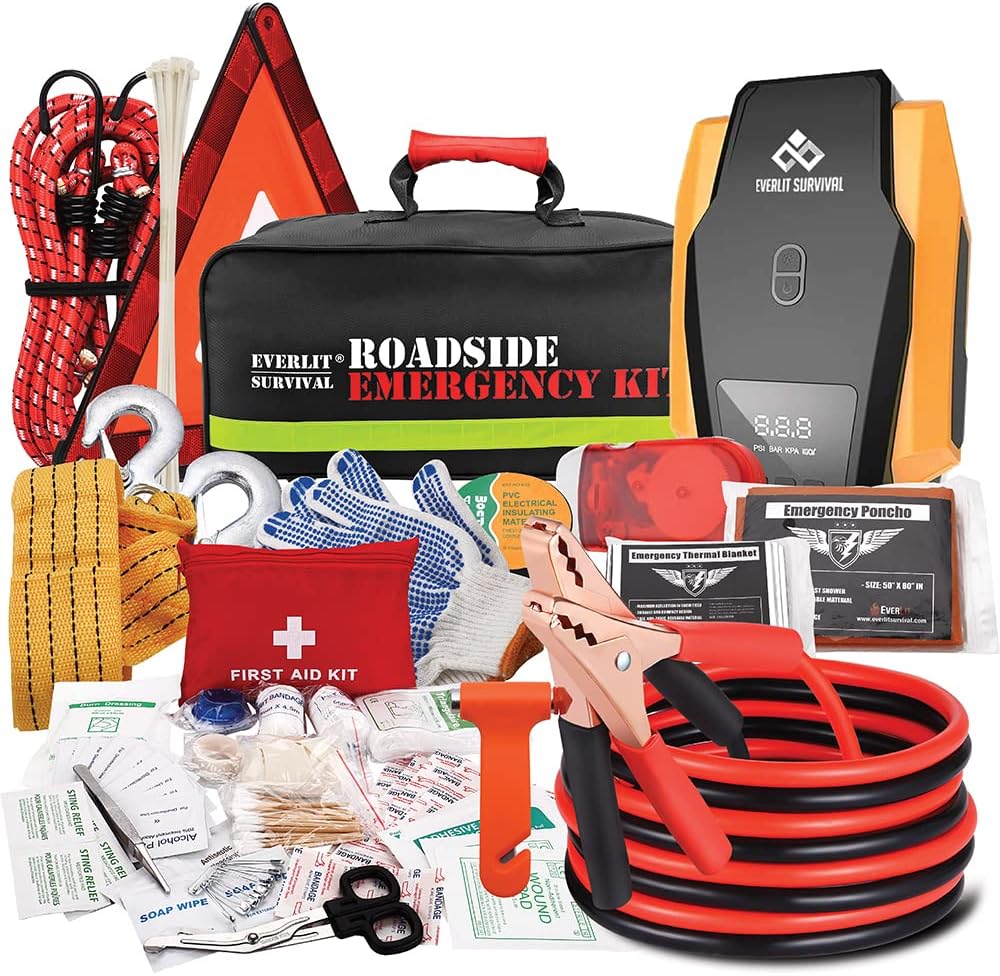 Car Emergency Kit, Roadside Safety Tool Kit for Tesla and EVs