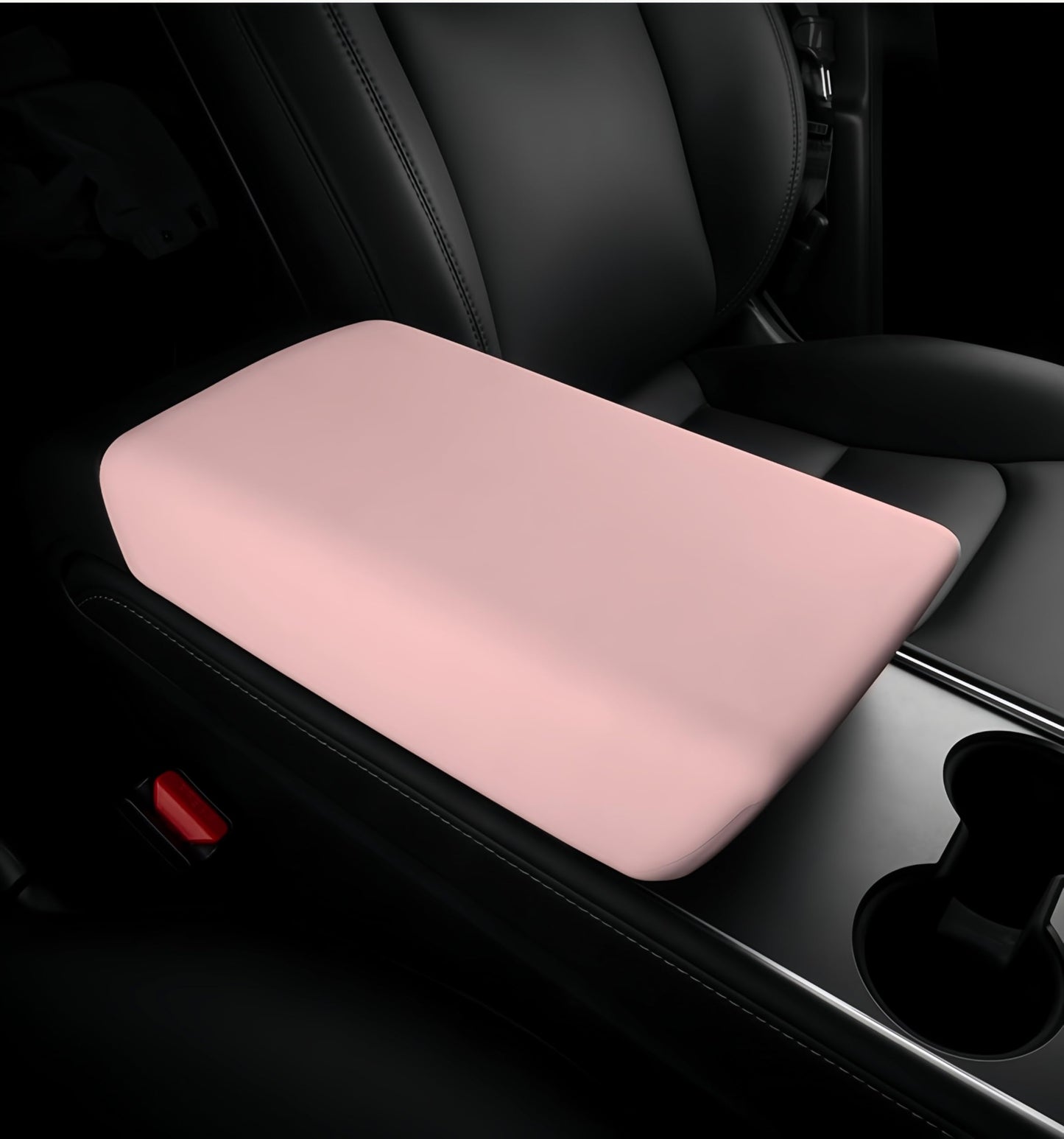 Pink Center Console Armrest Cover For Telsa Model 3 Highland/Y Juniper Pink 1 M3(2017-2023) MY(2020-2025)