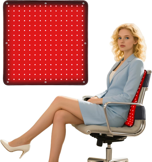 18" x 18" Red Light Therapy Mat 255 LEDs 660nm 850nm For EV Car