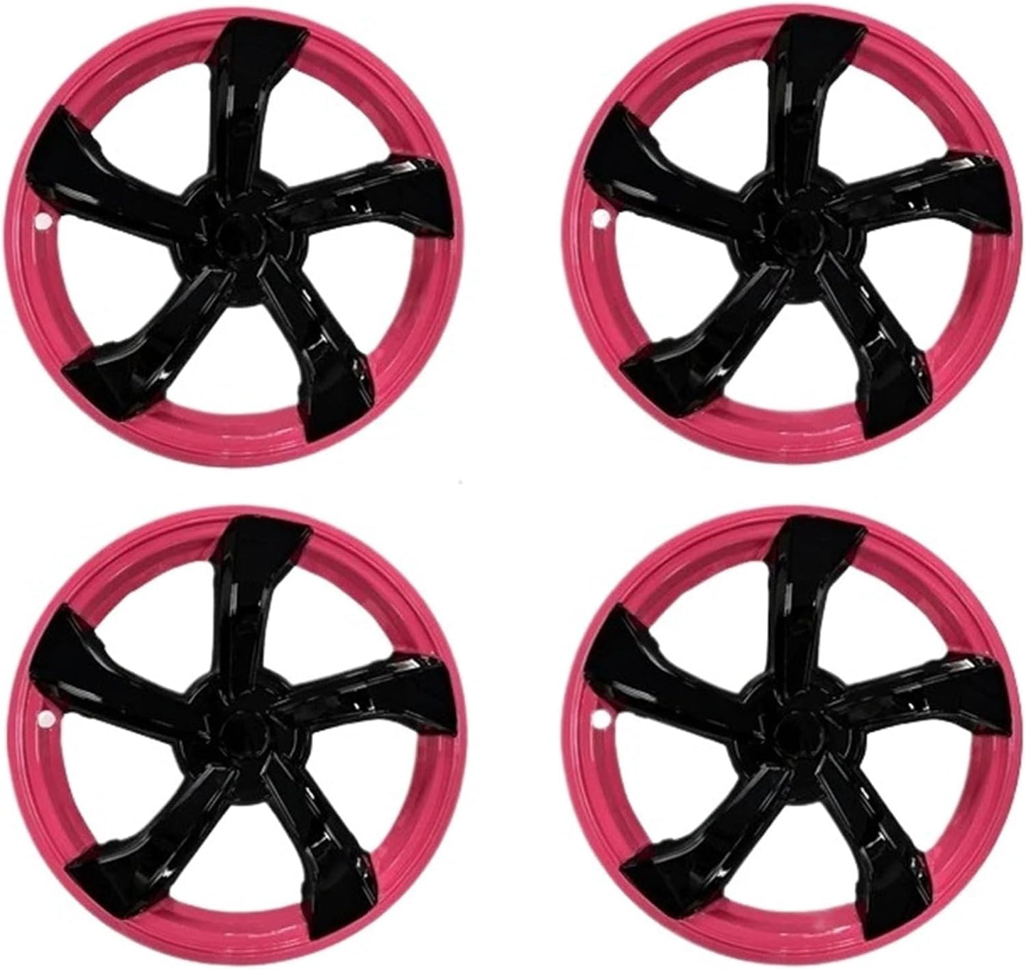 4PCS 19 Inch Pink Black HubCap for Tesla Model Y Juniper