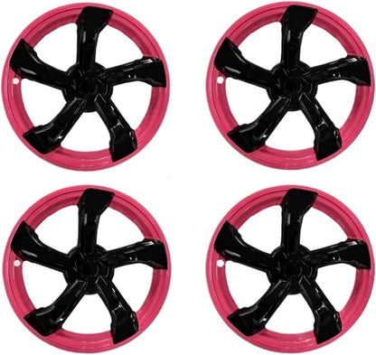 4PCS 19 Inch Pink Black HubCap for Tesla Model Y Juniper