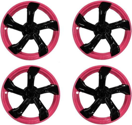 4PCS 19 Inch Pink Black HubCap for Tesla Model Y Juniper